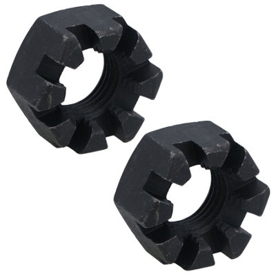 AB Tools 3/4" BSF Slotted Castle Nut For Trailer Wheel Hubs – Castellated Hub Bearing Nut, IND058