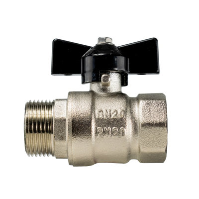 3/4" bsp garden water butt/rain barrel  adaptor+metal valve+universal connector - 6
