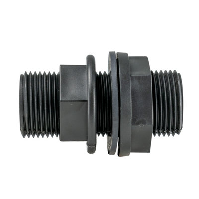 3/4" bsp garden water butt/rain barrel  adaptor+metal valve+universal connector - 7