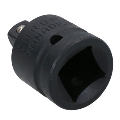 Adapter Reduzierstück 2,5 Cm Auf 1,9 Cm – Für Impact-Steckschlüssel, Aus CrV-Stahl, Schwarz