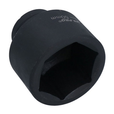3/4" Drive 50mm Shallow Metric MM Impact Impacted Socket 6 Sided Single Hex