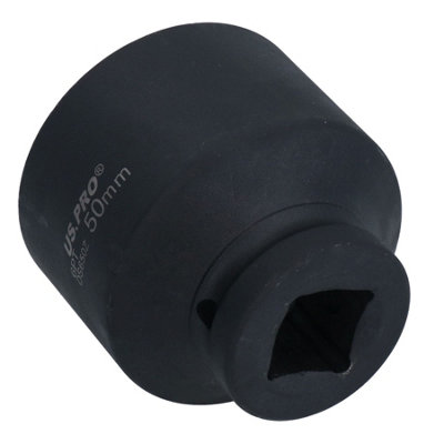 3/4" Drive 50mm Shallow Metric MM Impact Impacted Socket 6 Sided Single Hex