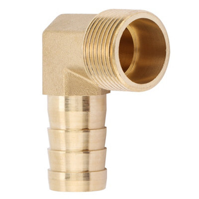 3/4" Male Thread Brass Elbow Barbed Hose Connector Fitting(19mm)-1 Piece