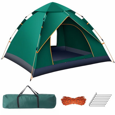 3-4 Man Automatic Instant Double Layer Pop Up Camping Tent