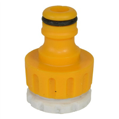 3/4in BSP Tap Adaptor With White Insert Adaptor 1/2in BSP Pipes Garden Water