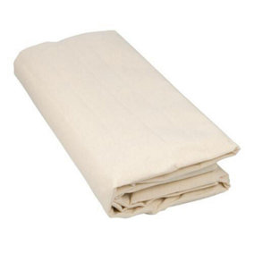 3.4m x 2.4m Premium Coated Dust Sheet 100% Cotton Close Weave Decorating
