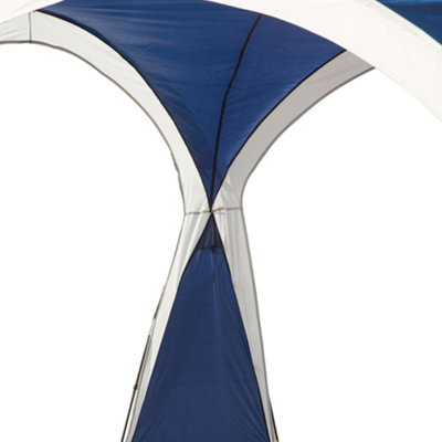 3.5 x 3.5 m Outdoor Gazebo Event Dome Shelter Party Tent for Garden Blue and Grey - 8