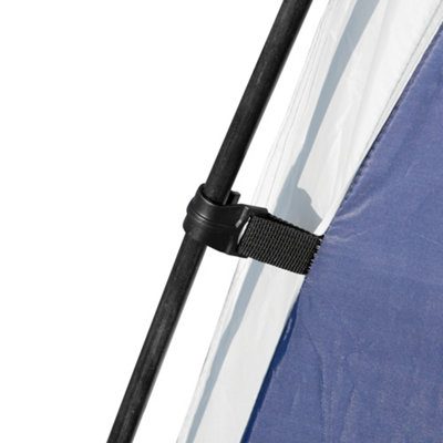 3.5 x 3.5 m Outdoor Gazebo Event Dome Shelter Party Tent for Garden Blue and Grey - 9