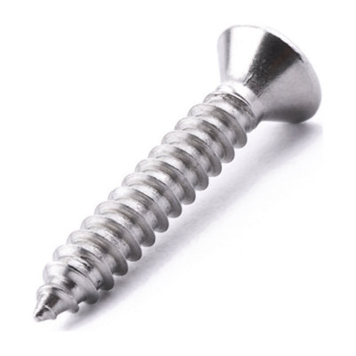 3.5 X 38 Poz Raised Csk Tapping Screw 25 Pack DIN 7983-C A4 Stainless Steel