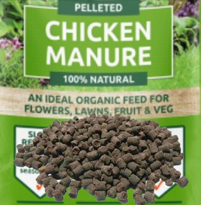 3.5kg Organic Chicken Manure Pellets Vitax 6X Poultry Manure Lawn Plant Feed