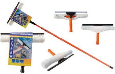 3.5m Telescopic Window Cleaner Kit With Squeegee - 4