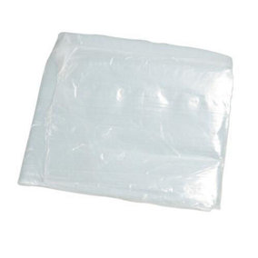 3.5m x 3.5m Clear Polythene Dust Sheet Furniture Protection Decorating Cover