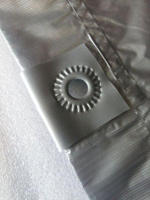 3.5m x 5.4m Yuzet Silver XT Tarpaulin  heavy duty Tarp Ground Sheet Ribbed Strength - 3