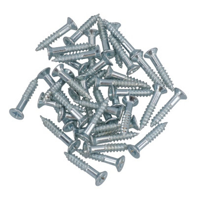 3.5mm x 20mm PZ1 Drive Countersunk Wood Chipboard Screws Fasteners 40pc