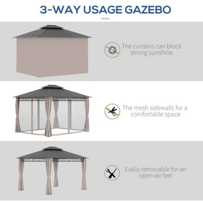 3.6 x 3 (m) Polycarbonate Gazebo - 5