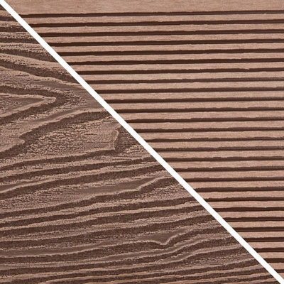 3.6m Reversible Composite Decking, Brown, 148 X 25mm, Pack of 4 (Clips ...
