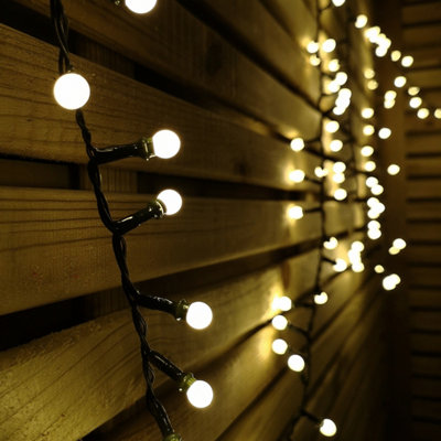 3.75m Frosted Berry Christmas Lights with 150 LEDs in Warm White DIY