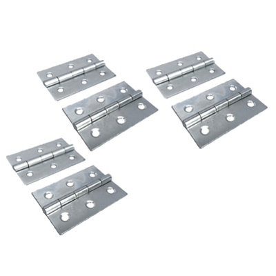 3" (75mm) BUTT HINGES - Nickel Plate Door Hinges - multi pack