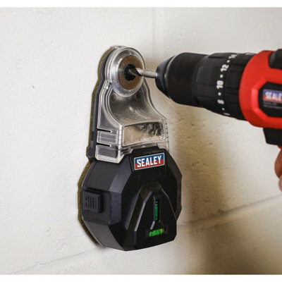 3.7V Cordless Drill Vacuum Dust Extractor with Spirit Level for 12mm ...
