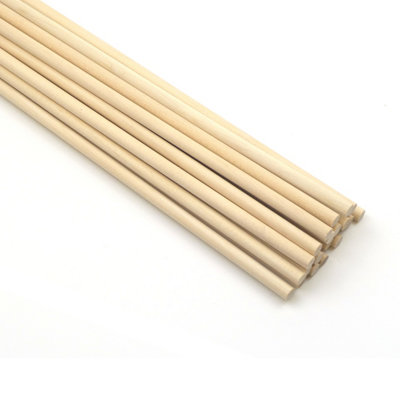 3/8 Diameter X 36 Long - Imported Birch Round Dowel Rod 3/8 x 36