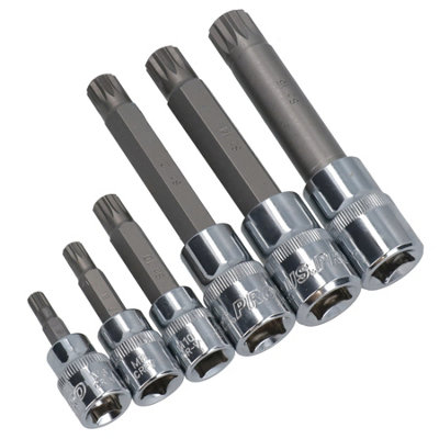 M10 x 78 mm Spline Bit Triple Square Impact Extra Long 1/2 Drive