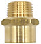 3/8" BSP Female x NPT Male Connector Thread Joiner Adaptor UK Thread to American