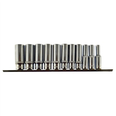 3/8 Drive Shallow Metric MM Shallow Sockets Bi-Hex 12 Point 8mm - 24mm