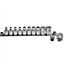 3/8" Drive Female Torx Star E Shallow Sockets E4 - E20 12pc Set On A Rail