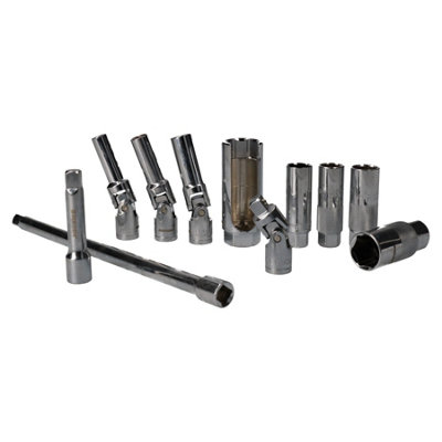 3/8" Drive Glow Spark Plug And Sensor Socket Set Glowplug Sparkplug 11pc