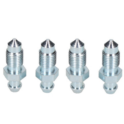 3/8" x 24 UNF  Steel Brake Caliper Bleeding Bleed Nipple Screw Bleedscrew 4pc