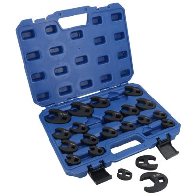 3/8in. + 1/2in. Metric Impact Crowfeet Crowfoot Spanner Wrench 8 - 32mm ...