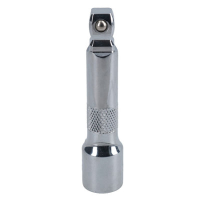 3/8in Drive Wobble Socket Ratchet Extension Bar 75mm (3in) Long Knurled Ring