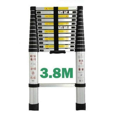 3.8M/12.5Ft Extendable 13 Steps Aluminum Ladders