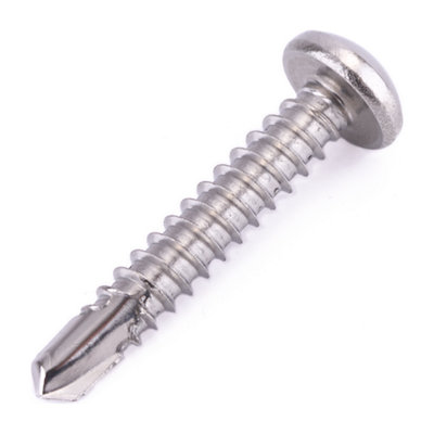 3.9 X 25 Six Lobe Pan Self Drilling Screw 25 Pack DIN 7504-M A2 ...