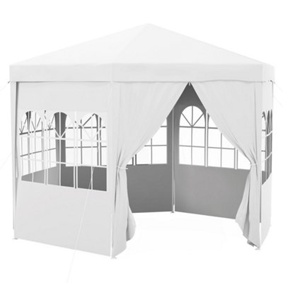 3.9m Outdoor Gazebo Canopy Party Tent with 6 Removable Side Walls for Garden