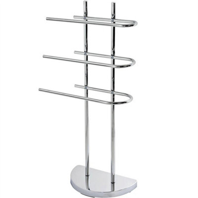Best HD Pictures about  Free Standing Chrome Towel Rack  with No AI Images