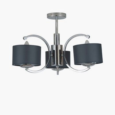 3 Arm Multi Flush Bedroom Ceiling Light