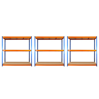 3 Bays of 3 Tier ULTRA HEAVY DUTY Storage Racking 1800h x 1800w x 450d ...