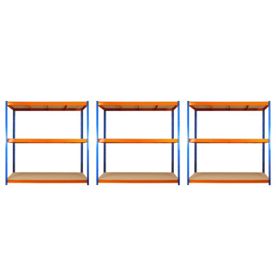 3 Bays of 3 Tier ULTRA HEAVY DUTY Storage Racking 1800h x 1800w x 450d mm 350kg