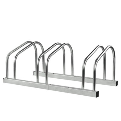 3 Bike Stand Rack Floor & Wall Mount Bicycle Parking for Indoor/Outdoor Use