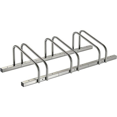 3 Bike Storage Rack Modular Metal Bicycle Parking Stand Wall or Floor ...