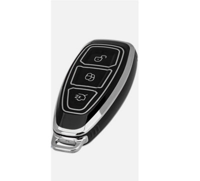 3 Button Car Smart Key Fob Case Cover Ford Fiesta Focus Mondeo C-Max ...