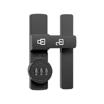 3 Digit Combination Barn Door Latch Keyless Adhesive & Screw Flip Lock