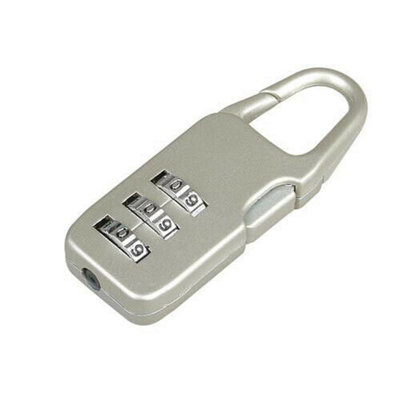 3 Digit Combination Padlock Zinc Alloy 20g Shackle Diameter 3.5mm