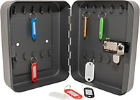 3-Digit Combination Steel Home Office Key Storage Safe Box with Colour Key Tags