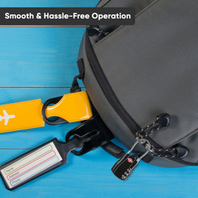 3 Digit Combination Suitcase Padlocks - 7