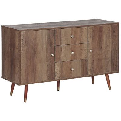 3 Drawer Sideboard Light Wood ULIKA