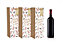 3 Eco Christmas Bottle Bags Red Berry Traditional Design Recyclable Wine Bags