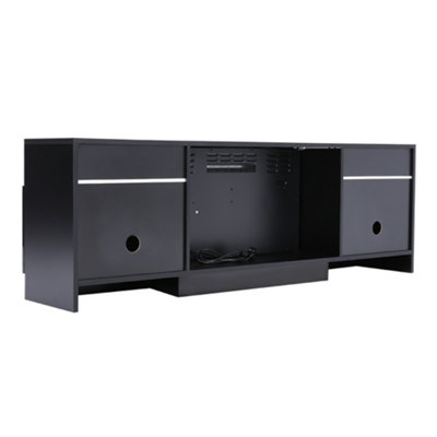 3 Flame LED Colors Freestanding Surround Set TV Unit with Remote Control