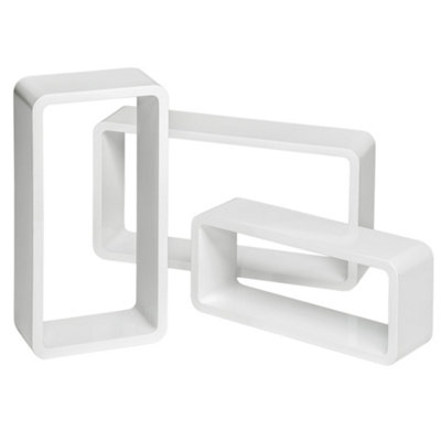 3 floating shelves Leonie - white